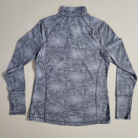 Kirkland Signature Women's Gray Print 1/4 Zip Long Sleeve Pullover - Picture 14 of 14